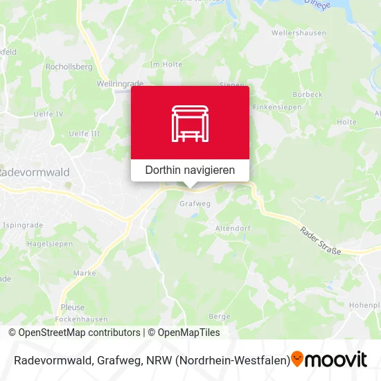Radevormwald, Grafweg Karte