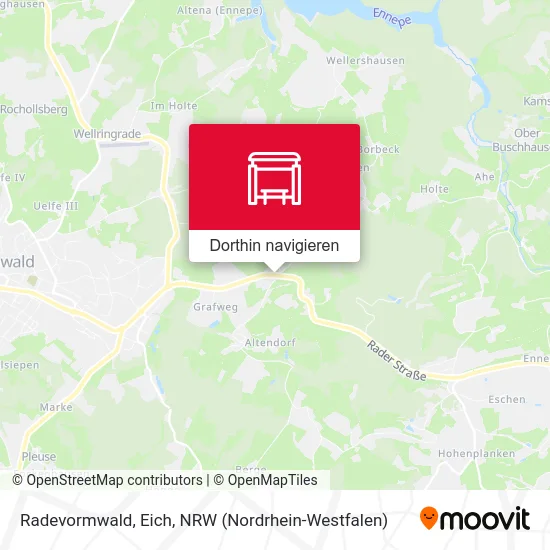 Radevormwald, Eich Karte