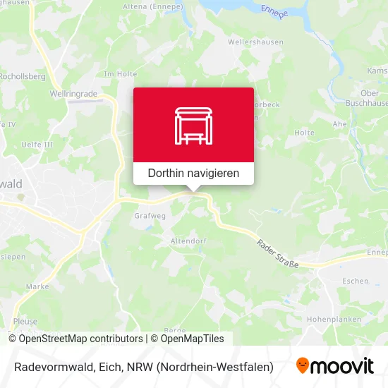 Radevormwald, Eich Karte