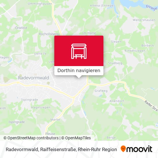 Radevormwald, Raiffeisenstraße Karte