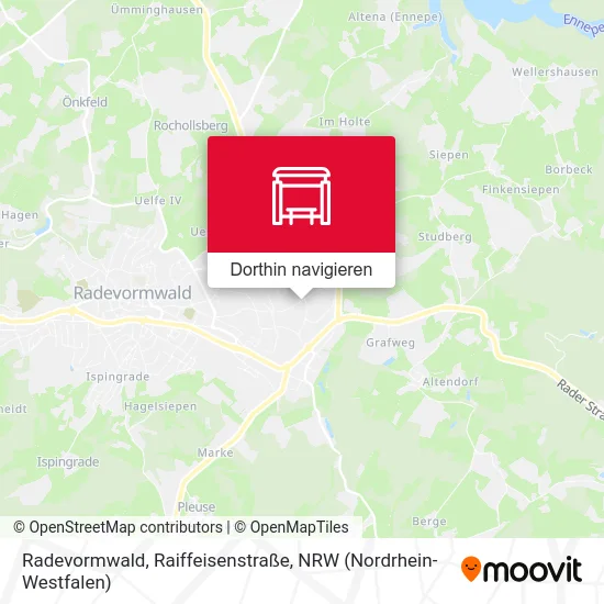 Radevormwald, Raiffeisenstraße Karte