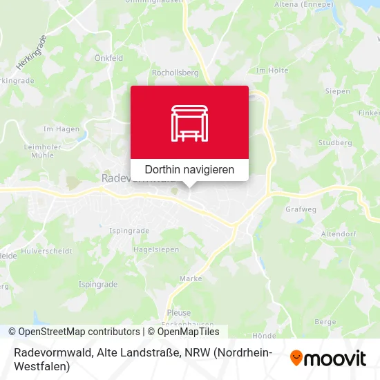 Radevormwald, Alte Landstraße Karte