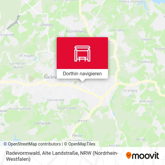 Radevormwald, Alte Landstraße Karte