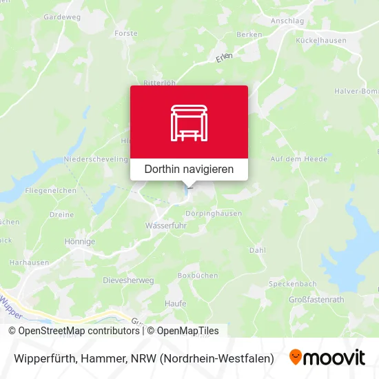 Wipperfürth, Hammer Karte