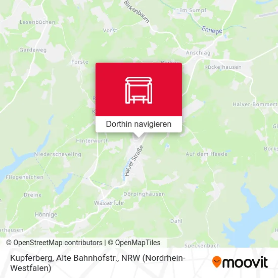 Kupferberg, Alte Bahnhofstr. Karte