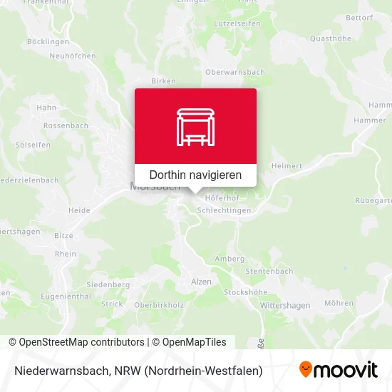 Niederwarnsbach Karte