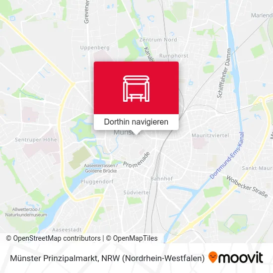 Münster Prinzipalmarkt Karte