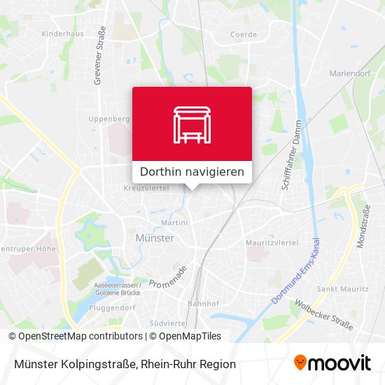 Münster Kolpingstraße Karte