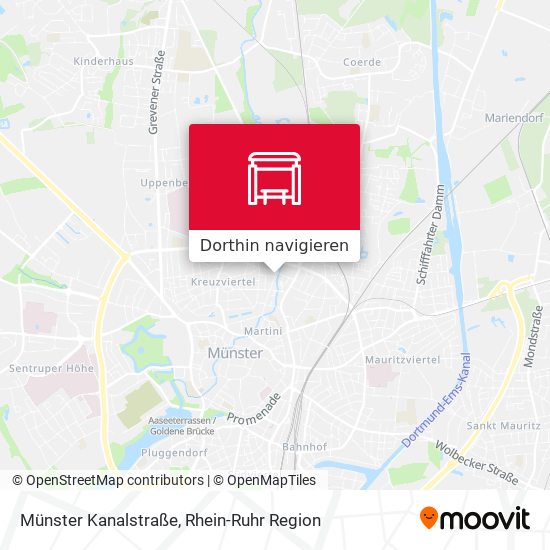 Münster Kanalstraße Karte