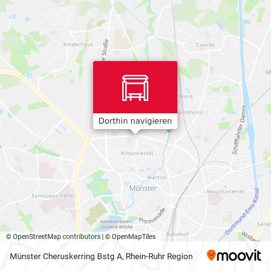 Münster Cheruskerring Bstg A Karte