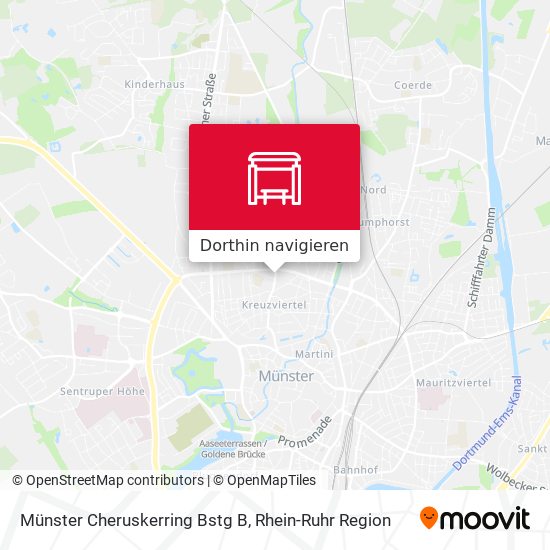 Münster Cheruskerring Bstg B Karte