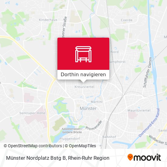 Münster Nordplatz Bstg B Karte