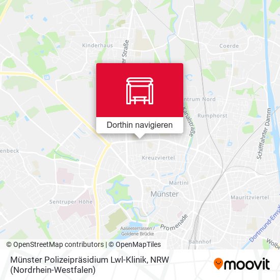 Münster Polizeipräsidium Lwl-Klinik Karte
