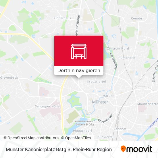 Münster Kanonierplatz Bstg B Karte