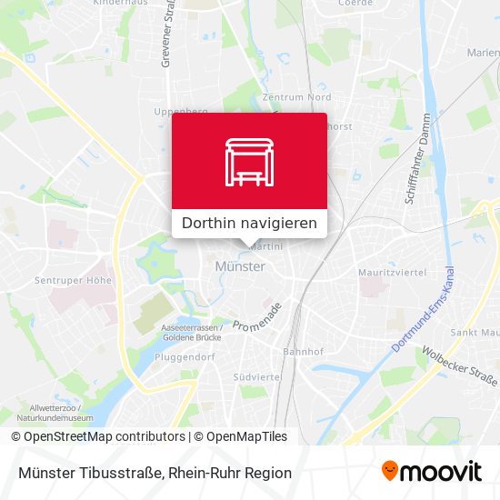 Münster Tibusstraße Karte