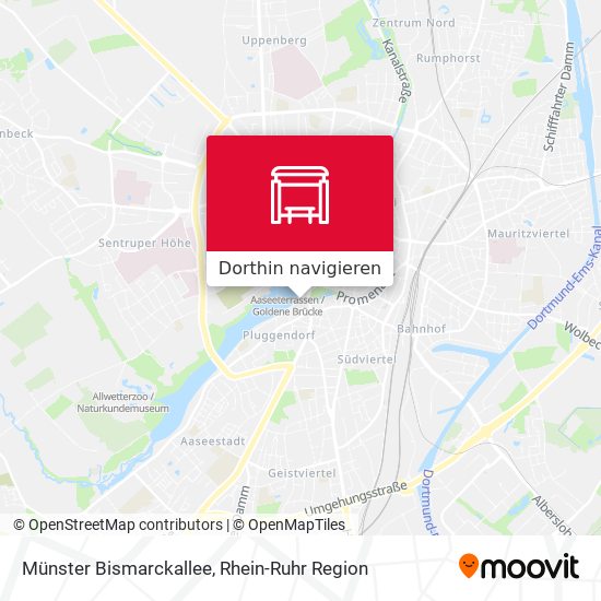 Münster Bismarckallee Karte