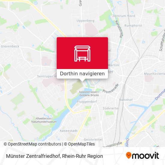 Münster Zentralfriedhof Karte