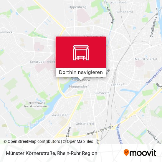 Münster Körnerstraße Karte