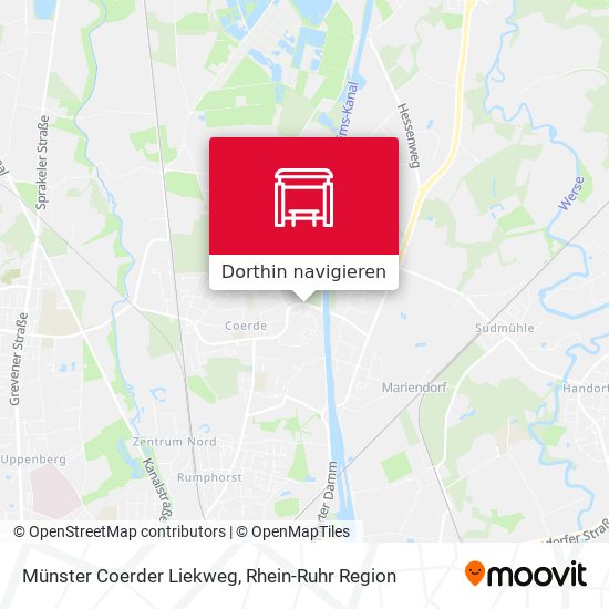 Münster Coerder Liekweg Karte