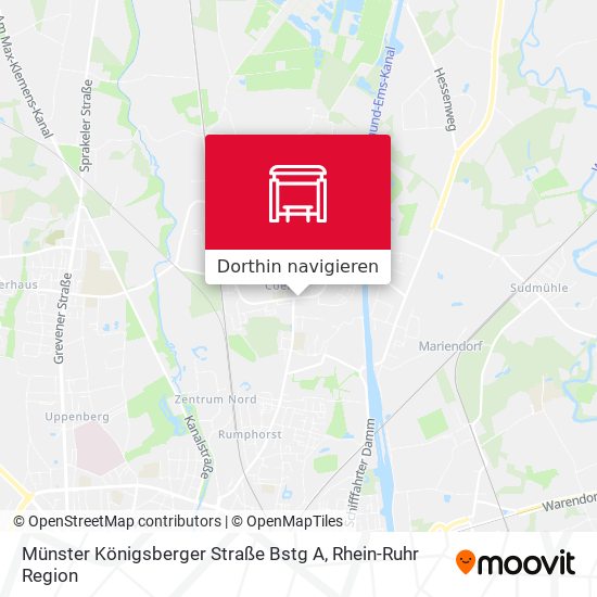 Münster Königsberger Straße Bstg A Karte