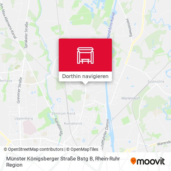 Münster Königsberger Straße Bstg B Karte