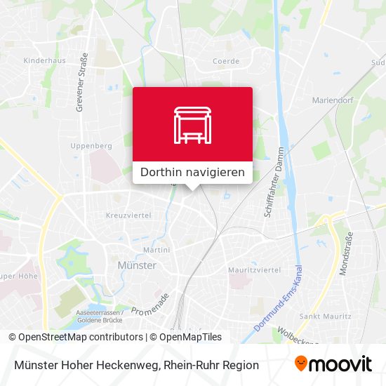 Münster Hoher Heckenweg Karte
