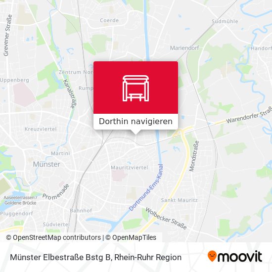 Münster Elbestraße Bstg B Karte