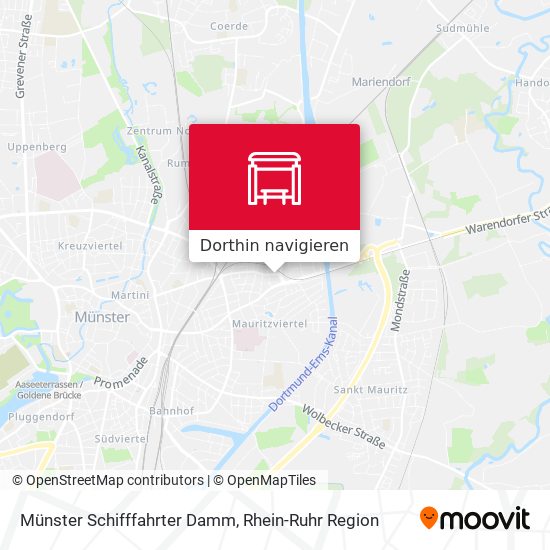 Münster Schifffahrter Damm Karte