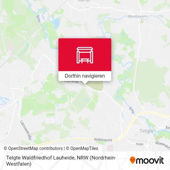 Telgte Waldfriedhof Lauheide Karte