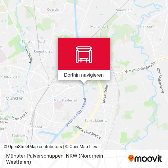 Münster Pulverschuppen Karte