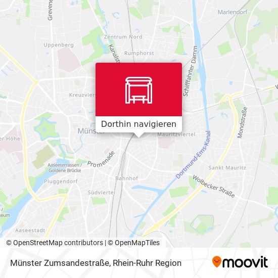 Münster Zumsandestraße Karte
