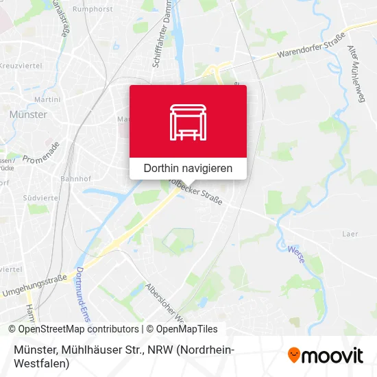 Münster, Mühlhäuser Str. Karte