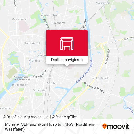 Münster St.Franziskus-Hospital Karte