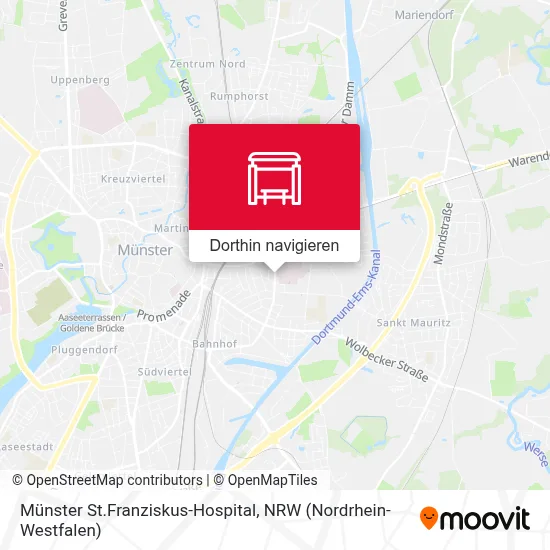 Münster St.Franziskus-Hospital Karte