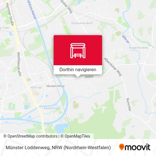 Münster Loddenweg Karte