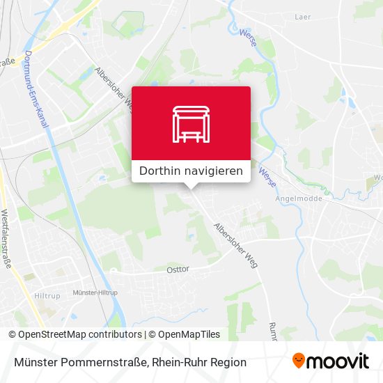 Münster Pommernstraße Karte