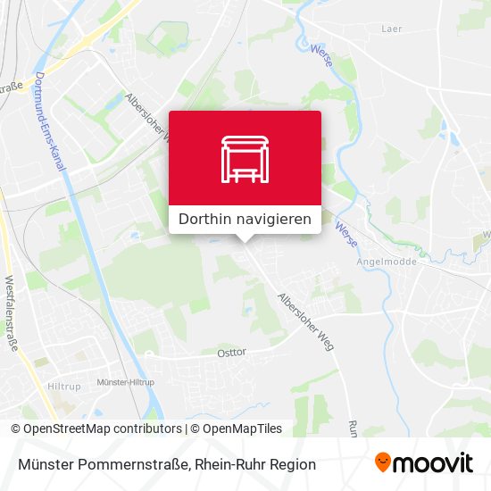 Münster Pommernstraße Karte
