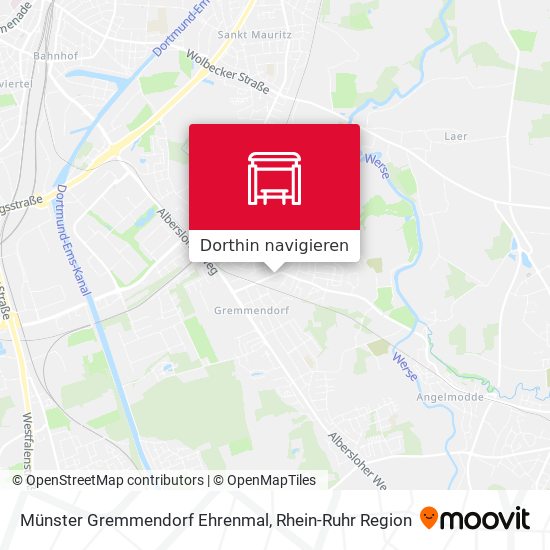Münster Gremmendorf Ehrenmal Karte