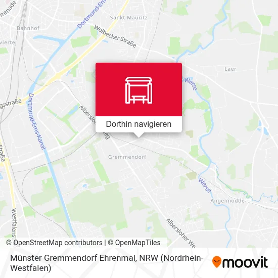 Münster Gremmendorf Ehrenmal Karte