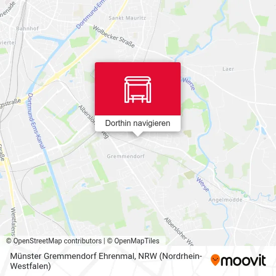 Münster Gremmendorf Ehrenmal Karte