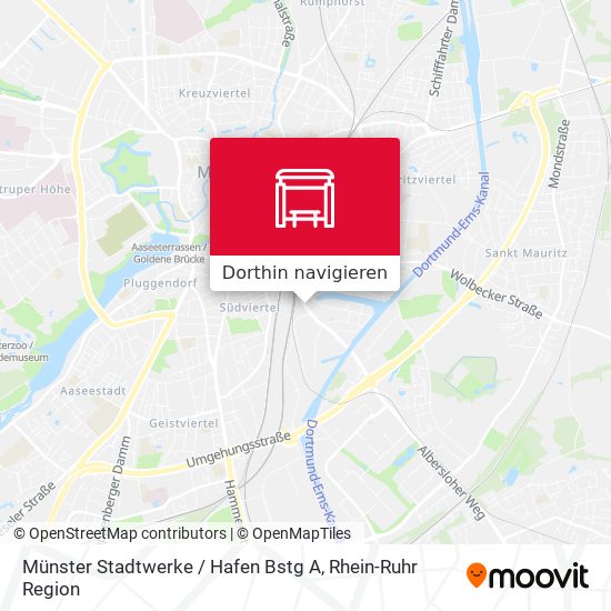 Münster Stadtwerke / Hafen Bstg A Karte