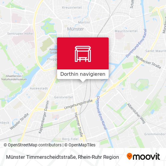 Münster Timmerscheidtstraße Karte