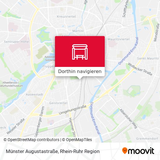Münster Augustastraße Karte
