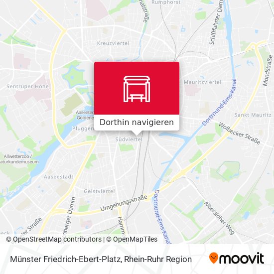 Münster Friedrich-Ebert-Platz Karte