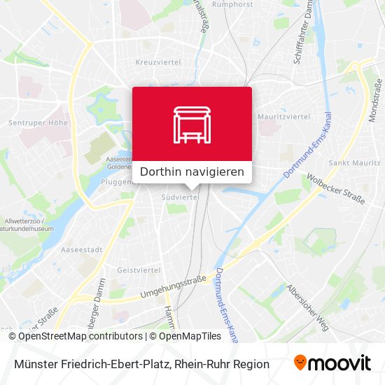 Münster Friedrich-Ebert-Platz Karte