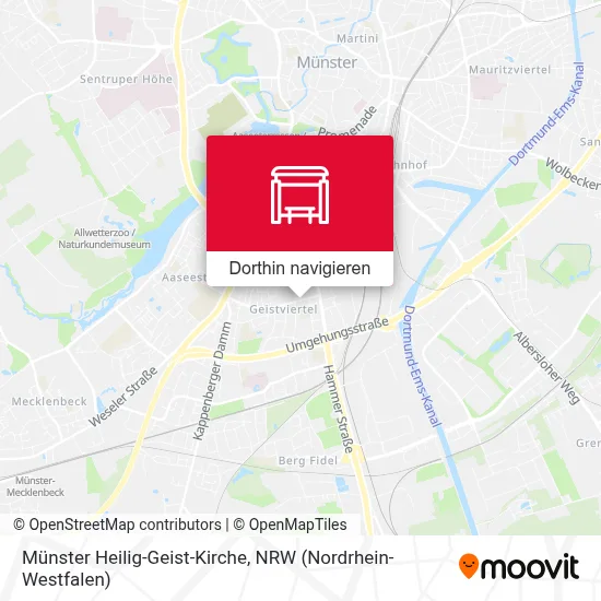 Münster Heilig-Geist-Kirche Karte