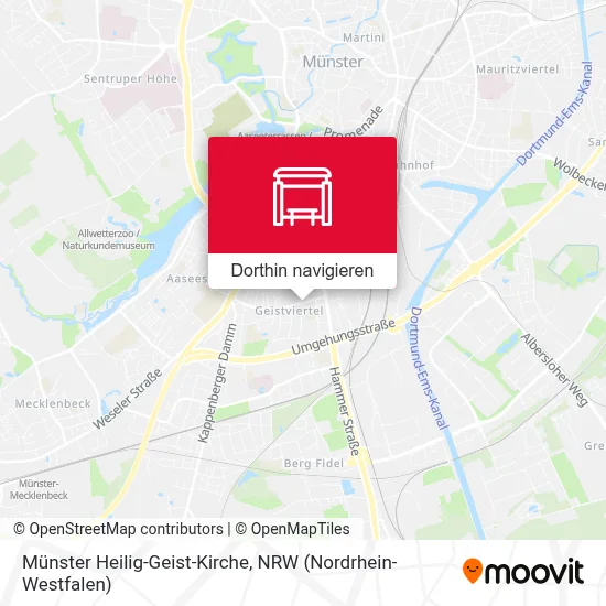 Münster Heilig-Geist-Kirche Karte