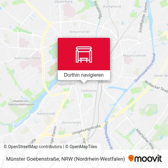 Münster Goebenstraße Karte