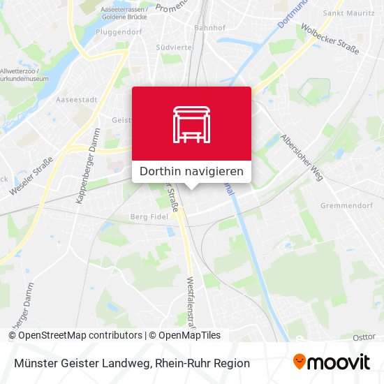 Münster Geister Landweg Karte