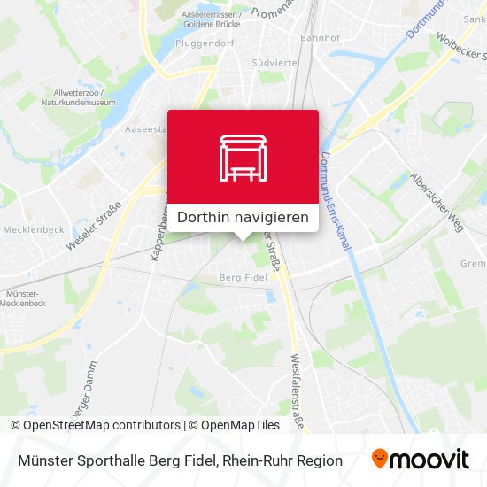 Münster Sporthalle Berg Fidel Karte